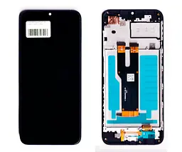 Дисплей ZTE Blade A73 4G/V50 Design 4G чорний + рамка