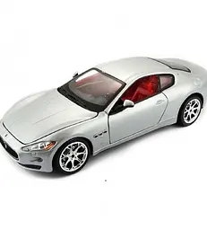 Автомодель Bburago Maserati Grantourismo 2008 р 1:24 серый (18-22107) - мініатюра 2