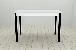 Стіл кухонний Ferrum-decor Маріо 75x120x60 Чорний ДСП Біле 16мм (FRD-106194) - мініатюра 6