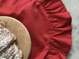 Серветка сервірувальна з рюшами Ecotton 43х43 водовідштовхуюча Red (25584)