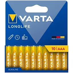 Батарейки Varta Longlife Alkaline AAA 10 шт. (4103101761)