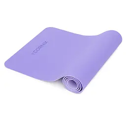 Килимок спортивний Cornix TPE 183 x 61 x 0.6 см для йоги та фітнесу XR-0004 Violet/Purple - мініатюра 3