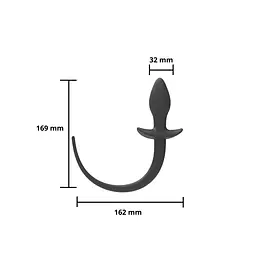 Анальна пробка - Erospace Wild Play Anal Plug With Tail C3 - мініатюра 4