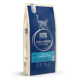 Корм для стерилізованих кішок Home Food з куркою та рибою 10кг
