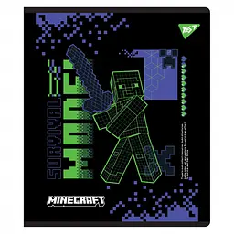 Зошит для записів А5 Yes Minecraft Black 12 аркушів в клітку (767495) - мініатюра 5