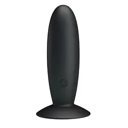 Анальна пробка Pretty Love Butt Plug Massager 11 см (чорний)