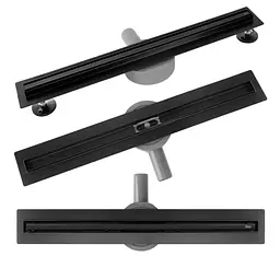Трап для душу Rea Neox 80 Slim Pro black REA-G2710