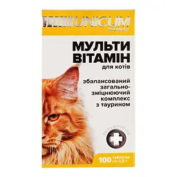 Вітаміни Unicum Рremium для котів мультивітамін, 100 таблеток, 50 г (UN-013) - мініатюра 3