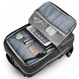 Рюкзак міський офісний розширюваний Tigernu T-B3331A 22л з USB для ноутбука 15.6" Black (17056) - мініатюра 4