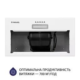 Витяжка повновбудована Minola HBI 5214 WH 700 LED - мініатюра 5