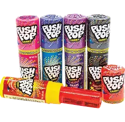 Льодяник Bazooka Push Pop Candy Strawberry Blackcurrant Cola 15г, 1шт - мініатюра 6