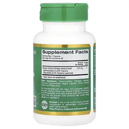 Гінкго Білоба Ginkgo Biloba Extract 120 mg 60 капсул California Gold Nutrition vit0006155 - мініатюра 2