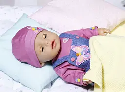 Лялька Baby Born Ніжні обійми Джинсовий лук, з аксесуарами, 43 см (831298) - мініатюра 7