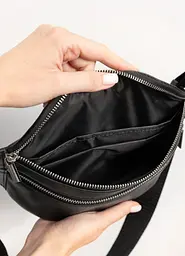 Чоловіча сумка бананка Sambag Tirso BTS чорний 31 × 12 × 5 см (81333001m) - мініатюра 5