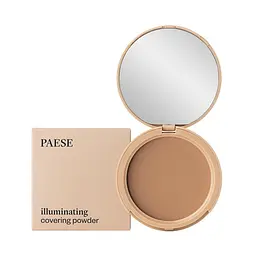 Пудра компактна Paese Illuminating Covering Powder відтінокує зі світловідбиваючими частинками відтінок 4C (Tanned) 9 г - мініатюра 2
