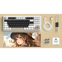 Клавіатура MageGee SKY 87 RGB Wireless Blue Whale Switch Mocha Brown (6971969728493-UA) [164306] - мініатюра 5
