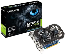 Відеокарта GeForce GTX 750 Ti 2GB Gigabyte WindForce OC (GV-N75TOC2-2GI) Б/В