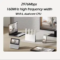 Wi-Fi роутер Xiaomi AX3000E 2 діапазонний 2.4 + 5 GHz 574 +2402 Мбіт/сек - мініатюра 6