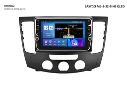 Штатна автомагнітола EasyGo M9-3-32-B-HS QLED Hyundai Sonata 2008-2010