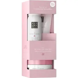 Подарунковий набір Rituals The Ritual of Sakura Trial Set: скраб для тіла 125 г + крем для тіла 70 мл + гель для душу 50 мл - мініатюра 3