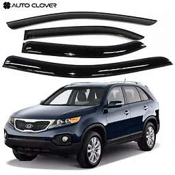 Дефлектори вікон для KIA Sorento 2009-2014 4 шт (Auto Clover)