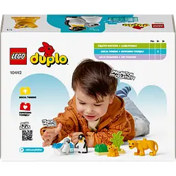 Конструктор LEGO DUPLO Сімейства диких тварин: Пінгвіни та Леви, 10 деталей (10442) - мініатюра 2