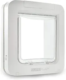 Дверцята для кішок та дрібних собак Sure Petcare SureFlap з мікрочіпом та таймером комендантської години, сумісна з RFID-мітками