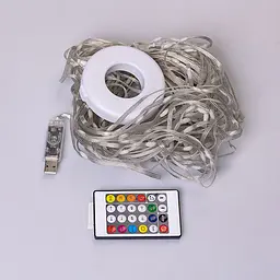 Розумна гірлянда на ялинку 200 LED довжина 2 м з керуванням зі смартфона прозора, мультиколор - мініатюра 9