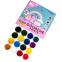 Фарби гуашеві Yes Pusheen 16 кольорів 20 мл (230403) - мініатюра 4
