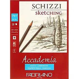 Склейка для ескізів Fabriano Accademia А3 (29.7x42 см) 120 г/м2 50 л