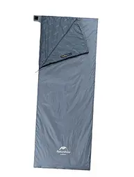 Спальник Naturehike Summer LW180 (NH21MSD09) +15°C - правий - 205см - сіро-синій