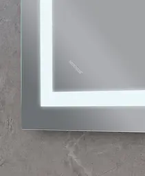 Дзеркало Mixxus Warm MR02-100x80 (LED Touch, годинник, антизапотівання, димер, регулювання яскравості) MI6935 - мініатюра 10