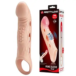 Подовжуюча насадка на пеніс PRETTY LOVE Penis Sleeve BRAD PRETTY LOVE BI-026240Z 103674 - мініатюра 1