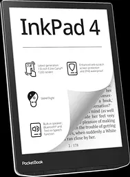 Електронна книга 7.8" 743G InkPad 4, Stund Silver, WiFi / Bluetooth, 1872x1404 (E Ink Car PocketBook teh0028660 - мініатюра 2