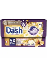 Універсальні капсули для прання Dash 5X Actions Amber & Orchidea 35шт