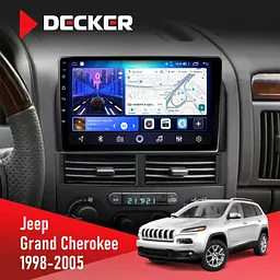 Штатна магнітола Jeep Grand Cherokee 1998-2005 Decker D9-006 4x64, 4G Decker (НФ-00006759)