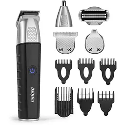 Набір для стрижки Babyliss Lithium Power для бороди, вусів, голови, носа і тіла чорний (MT812E)