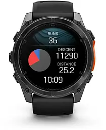 Смарт-годинник Garmin Fenix 8 51mm AMOLED Slate Gray with Black Silicone Band (010-02905-00) - мініатюра 3