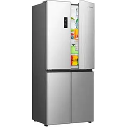 Холодильник Gorenje SBS, 190х65х80см, 4 двері, 311(149)л, А+, NoFrost+, Інвертор, Зона св-ті, Диспл, нерж