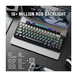 Клавіатура Attack Shark X66 RGB Wireless/Bluetooth/USB UA Moonlit Night (X66MN_AS) - мініатюра 5