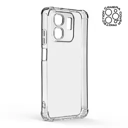 Прозрачный чехол для Infinix Hot 50i Smart 9 с защитой камеры и усиленными бортами, тонкий, силиконовый, бесцветный, ударопрочный, противоударный бампер с закрытой камерой, ArmorStandart (ARM80943) - мініатюра 2
