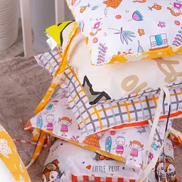 Подушки-борти MirSon Kids Time 18-200 Orange time оранжеві 12 шт. - мініатюра 6