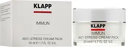 Крем-маска для обличчя Анти-стрес Klapp Immun Anti-Stress Cream Pack, 50 мл - мініатюра 2
