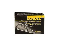 Скріпки SCHOLZ , 25мм, 100шт, трикутні, 4700