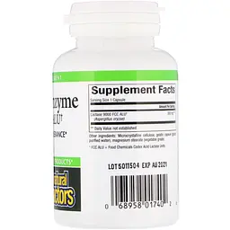 Ензим Лактази Lactase Enzyme Natural Factors 9000 FCC ALU 60 Капсул - мініатюра 2