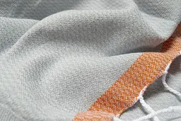 Рушник Barine Pestemal - Basak 95x165 Light Grey-Orange сірий-помаранчевий - мініатюра 4