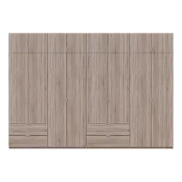 Розпашна Шафа для одягу Doros Лукас Дуб сонома 4+4 ДСП 340х50х240 (42005139) - мініатюра 4