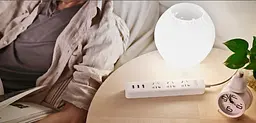 Мережевий фільтр-подовжувач Xiaomi Power Strip 3 розетки + 3 USB білий - мініатюра 2