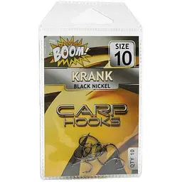 Гачок для мирної риби BOOM Krank №10 (10 шт/уп) (Black Nickel)