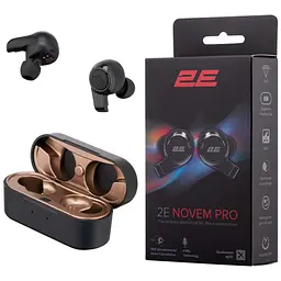 Навушники 2E Novem Pro True Wireless Waterproof Mic Black (2E-EBTWNPBK) - мініатюра 11